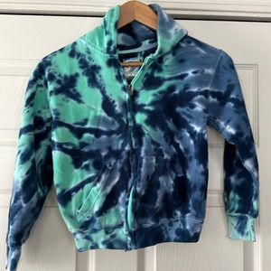 Tie dye zip up hoodie